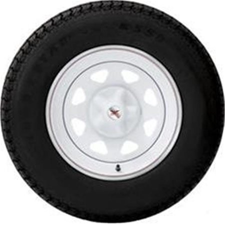 PHOENIX USA Phoenix USA QT545WHS QT Hub Cover ABS White 5 Lug on 4.5 in. BC Emblem 1.75 in. QuickTrim P1G-QT545WHS